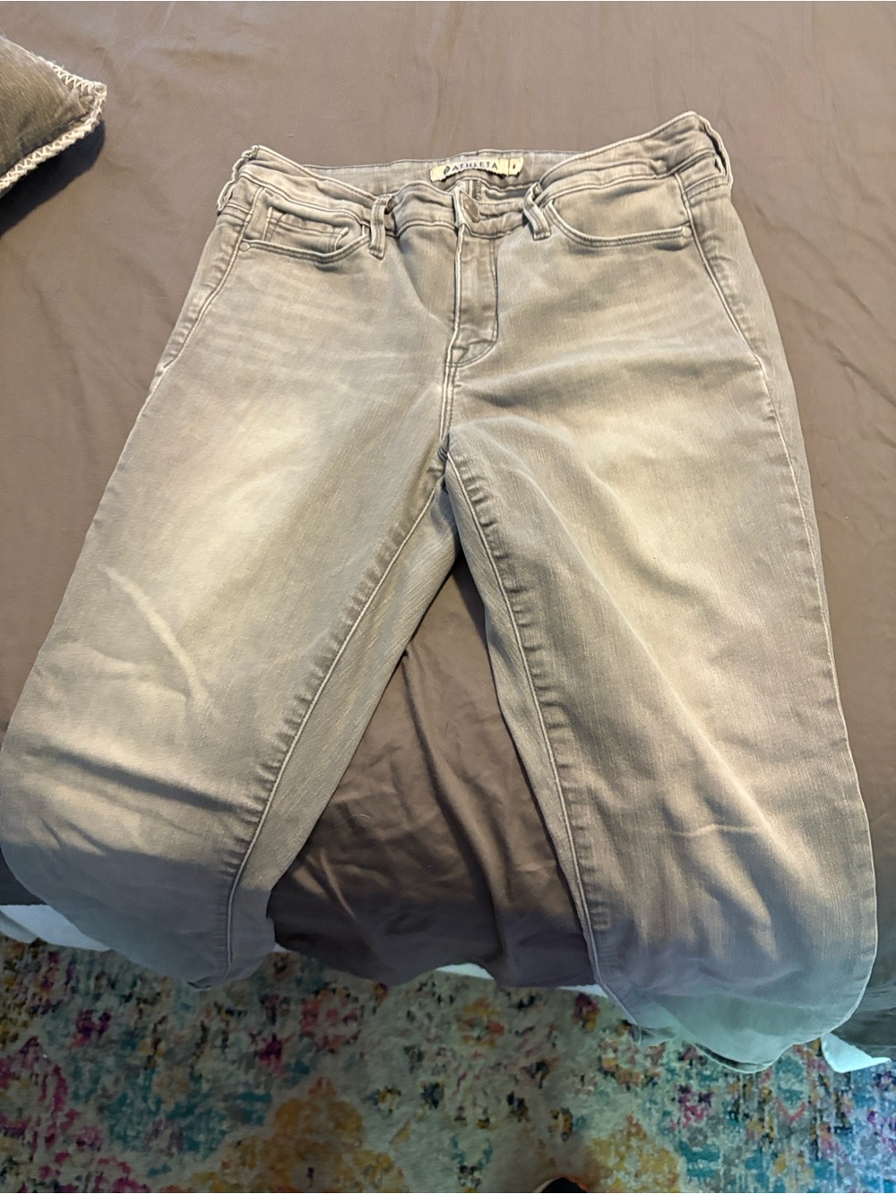 Athleta Women's Skinny Jeans in Light Gray